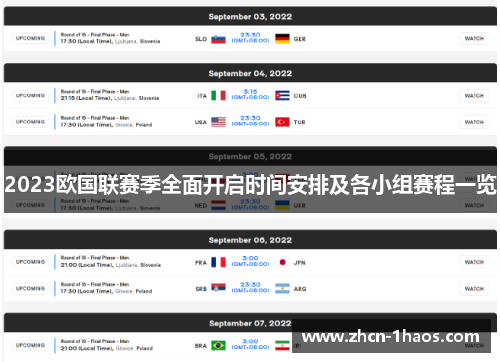 2023欧国联赛季全面开启时间安排及各小组赛程一览 2023欧国联赛季全面开启时间安排及各小组赛程一览
